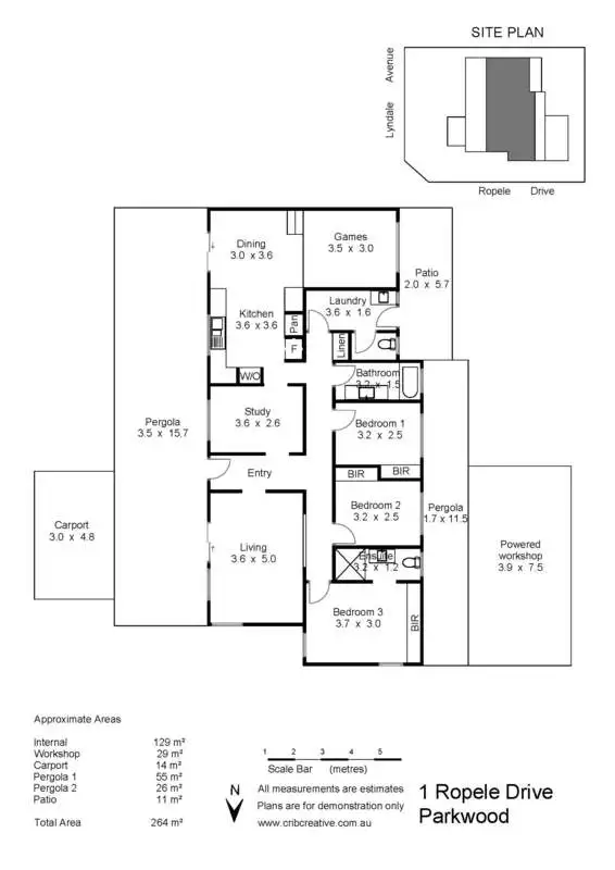 Floorplan of Homely house listing, 1 Ropele Drive, Parkwood WA 6147