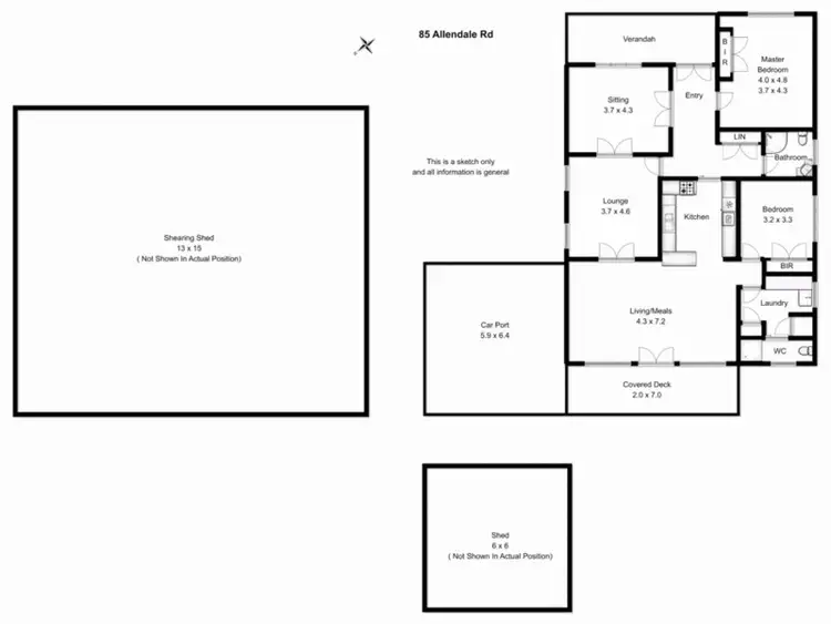 Floorplan of Homely rural property listing, 85 Allandale Road, Strath Creek VIC 3658