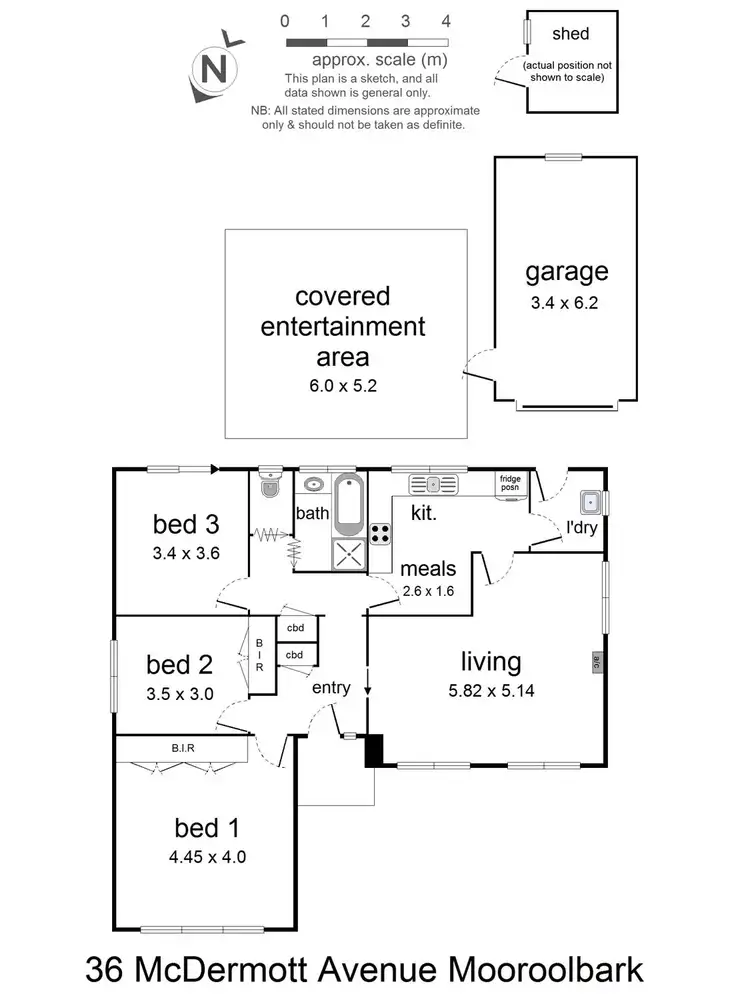 Floorplan of Homely house listing, 36 McDermott Avenue, Mooroolbark VIC 3138