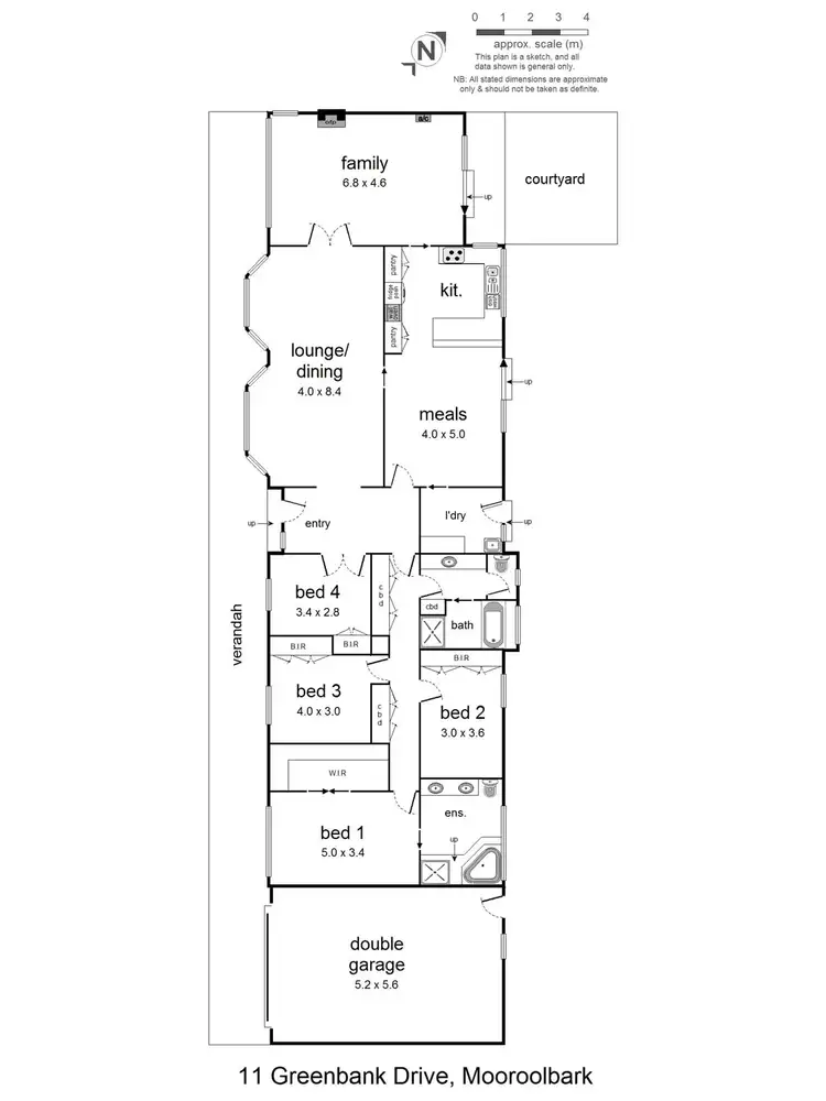Floorplan of Homely house listing, 11 Greenbank Drive, Mooroolbark VIC 3138