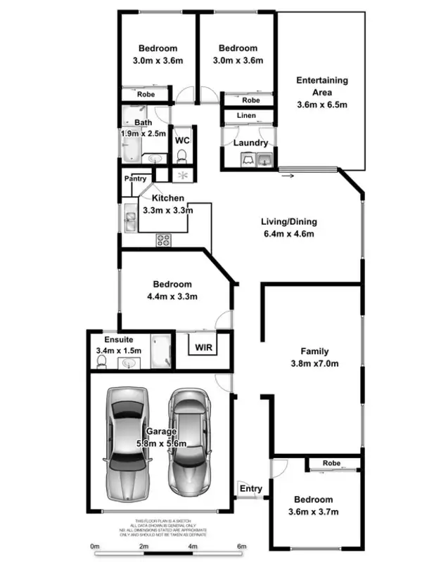 Floorplan of Homely house listing, 4 Teraglin Place, Ballina NSW 2478