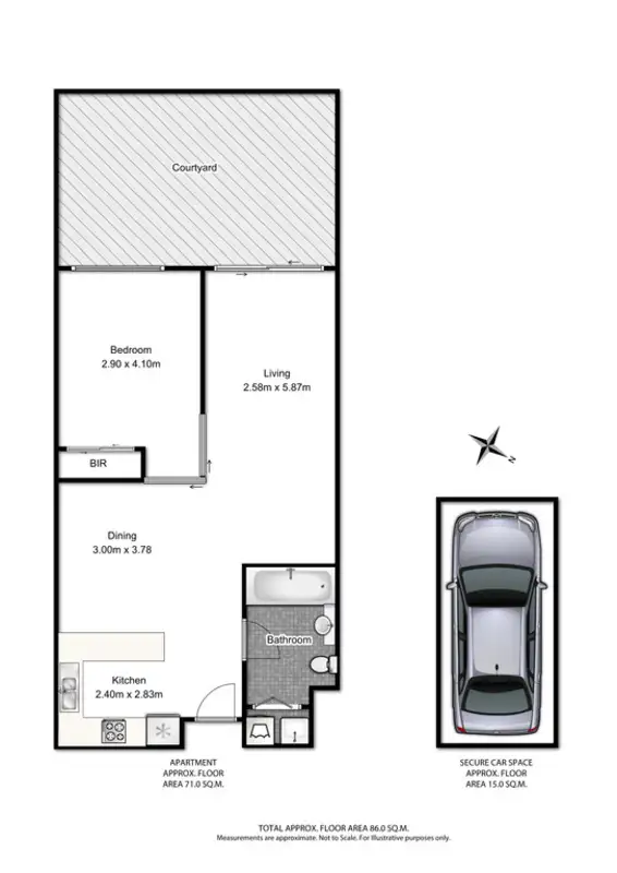 Floorplan of Homely apartment listing, 4/209 Harris Street, Pyrmont NSW 2009