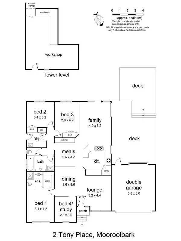 Floorplan of Homely house listing, 2 Tony Place, Mooroolbark VIC 3138