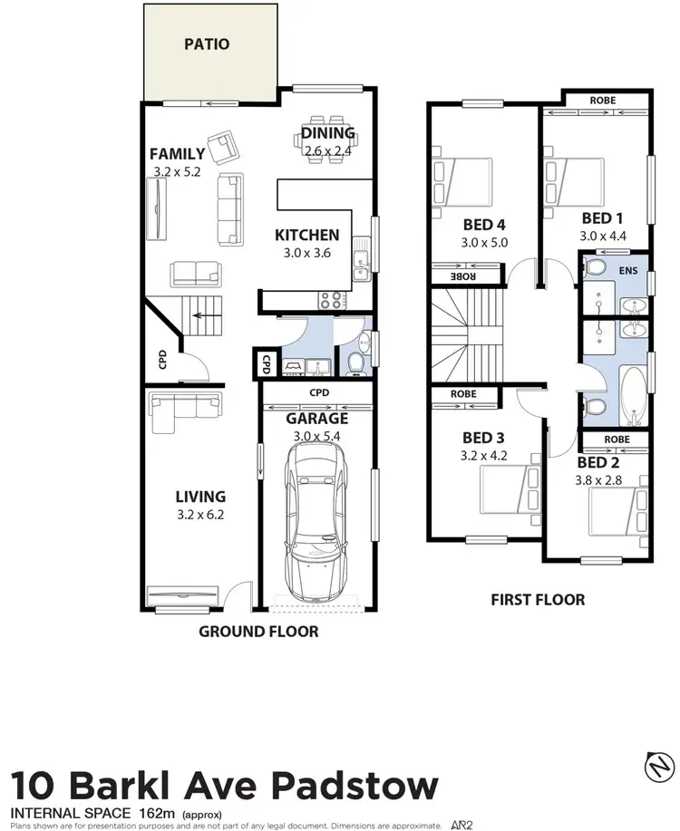 Floorplan of Homely semi-detached listing, 10 Barkl Avenue, Padstow NSW 2211