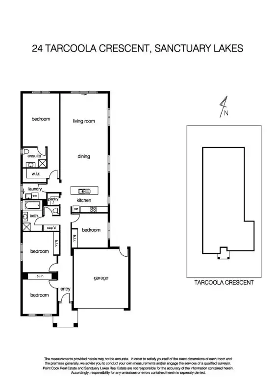 Floorplan of Homely house listing, 24 Tarcoola Crescent, Sanctuary Lakes VIC 3030