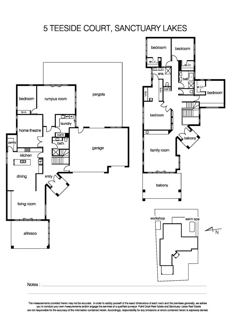 Floorplan of Homely house listing, 5 Teeside Court, Sanctuary Lakes VIC 3030
