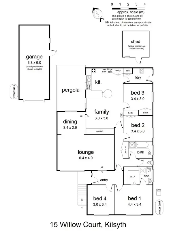 Floorplan of Homely house listing, 15 Willow Court, Kilsyth VIC 3137