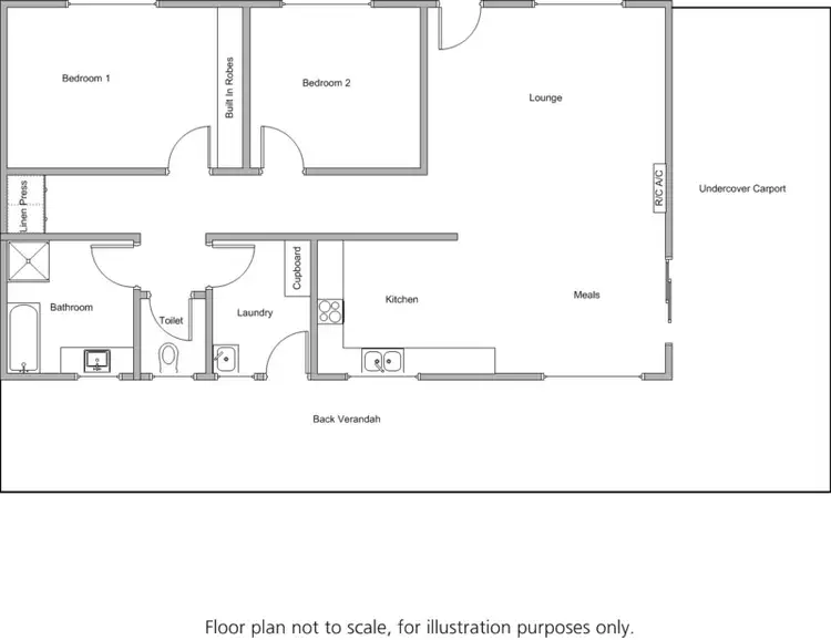 Floorplan of Homely house listing, 13 Henry Street, Edithburgh SA 5583