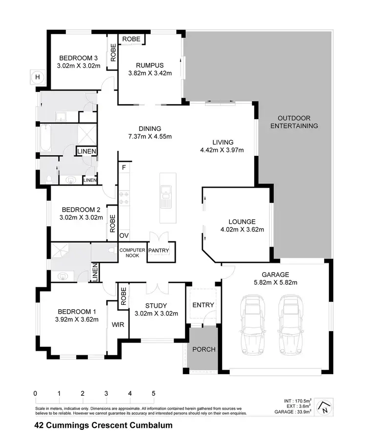 Floorplan of Homely house listing, 42 Cummings Crescent, Cumbalum NSW 2478