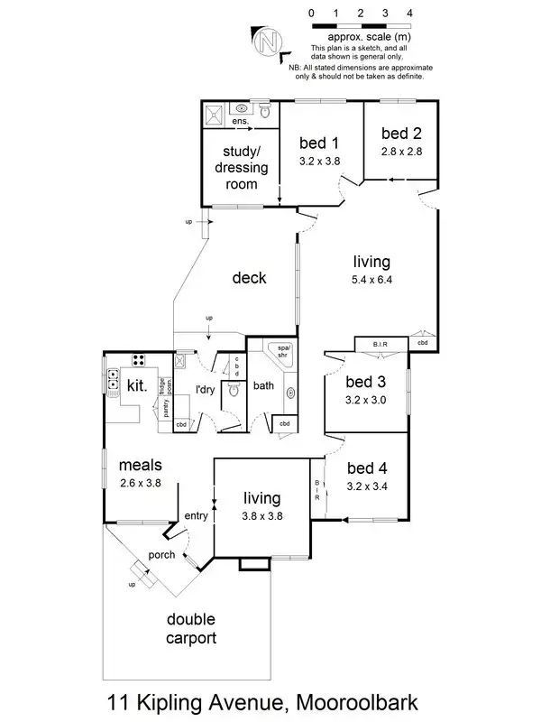 Floorplan of Homely house listing, 11 Kipling Avenue, Mooroolbark VIC 3138