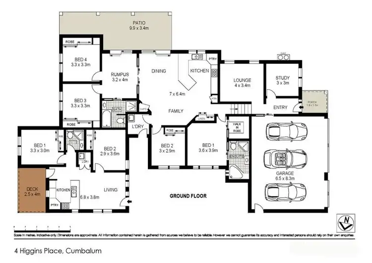 Floorplan of Homely house listing, 4 Higgins Place, Cumbalum NSW 2478