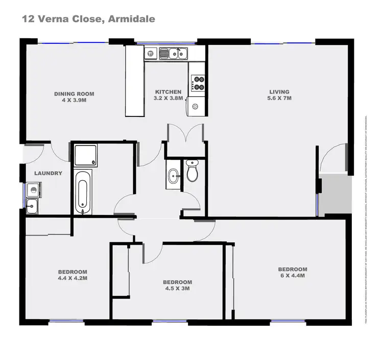 Floorplan of Homely house listing, 12 Verna Close, Armidale NSW 2350