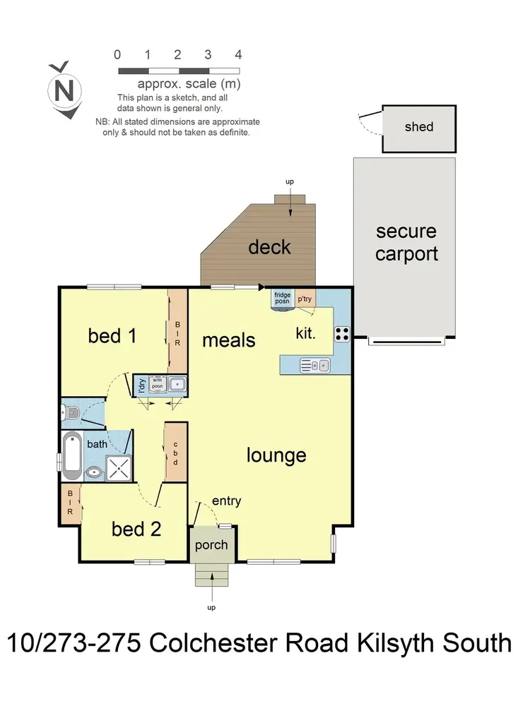 Floorplan of Homely unit listing, 10/273-275 Colchester Road, Kilsyth South VIC 3137