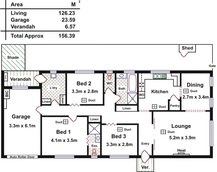 Floorplan of Homely unit listing, 1/55 Helmsdale Avenue, Glengowrie SA 5044