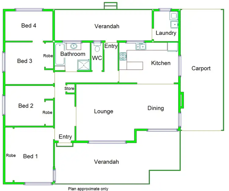 Floorplan of Homely house listing, 19 Hawdon Street, Shepparton VIC 3630
