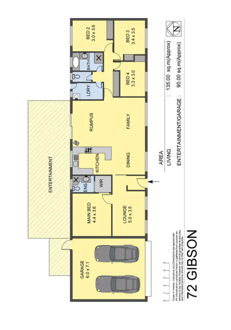 Floorplan of Homely house listing, 72-74 Gibson Street, Chiltern VIC 3683