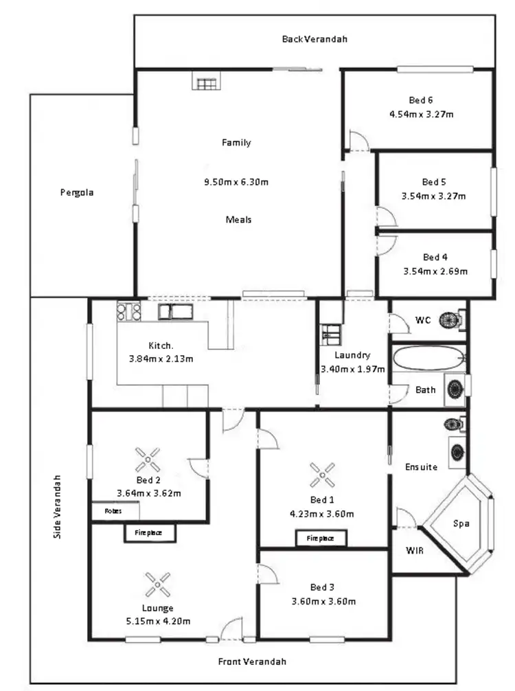 Floorplan of Homely house listing, 7 Edwards Street, Murray Bridge SA 5253