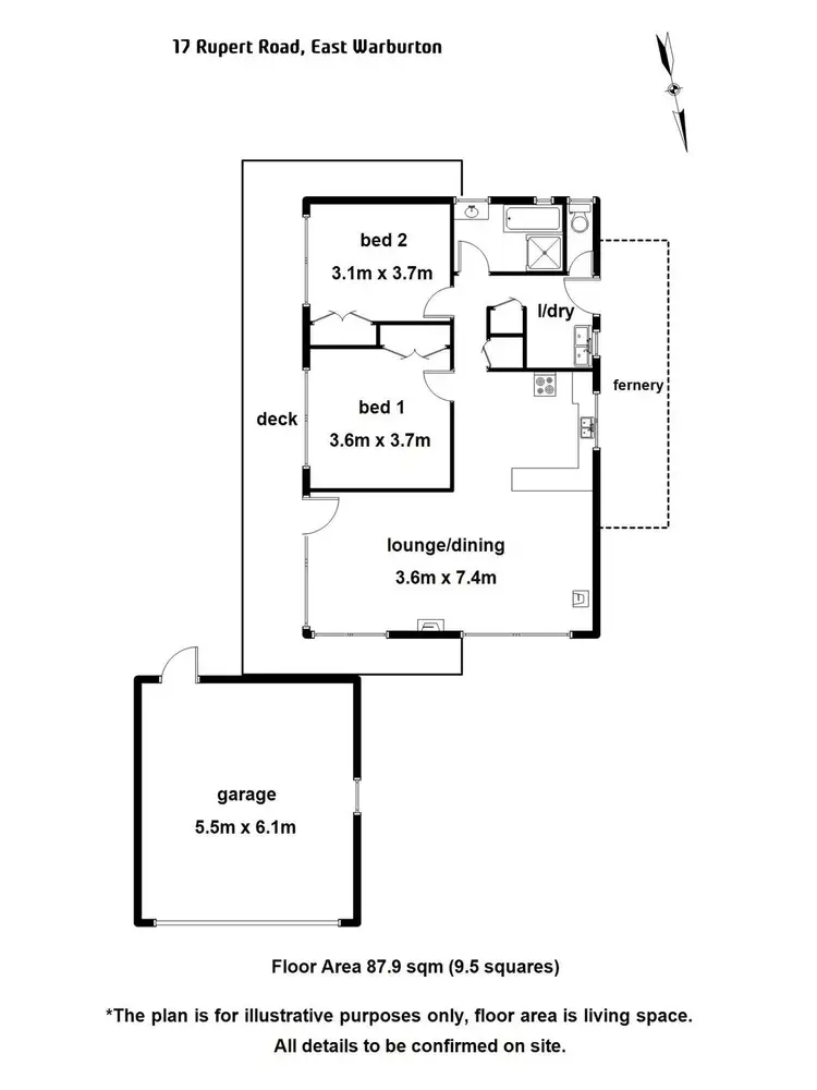 Floorplan of Homely house listing, 17 Rupert Road, East Warburton VIC 3799