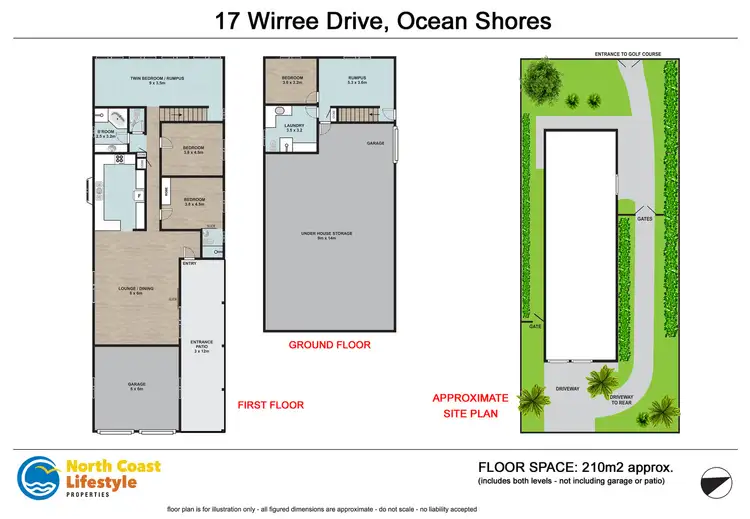 Floorplan of Homely house listing, 17 Wirree Drive, Ocean Shores NSW 2483
