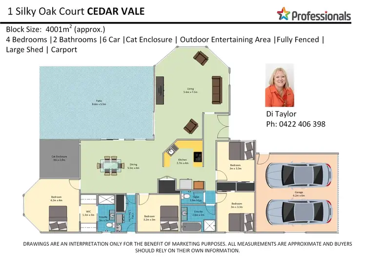 Floorplan of Homely house listing, 1 Silky Oak Court, Cedar Vale QLD 4285