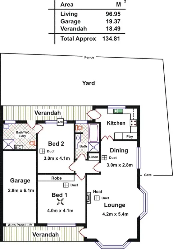 Floorplan of Homely semi-detached listing, 4 Drew Grove, St Georges SA 5064