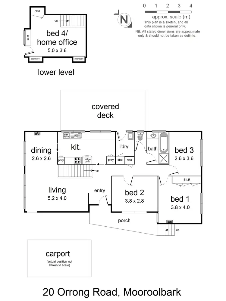 Floorplan of Homely house listing, 20 Orrong Road, Mooroolbark VIC 3138