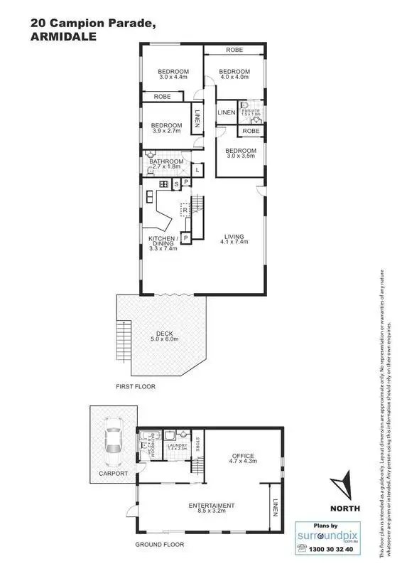 Floorplan of Homely house listing, 20 Campion Parade, Armidale NSW 2350