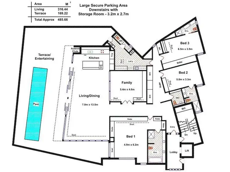 Floorplan of Homely house listing, 33a South Esplanade, Glenelg South SA 5045