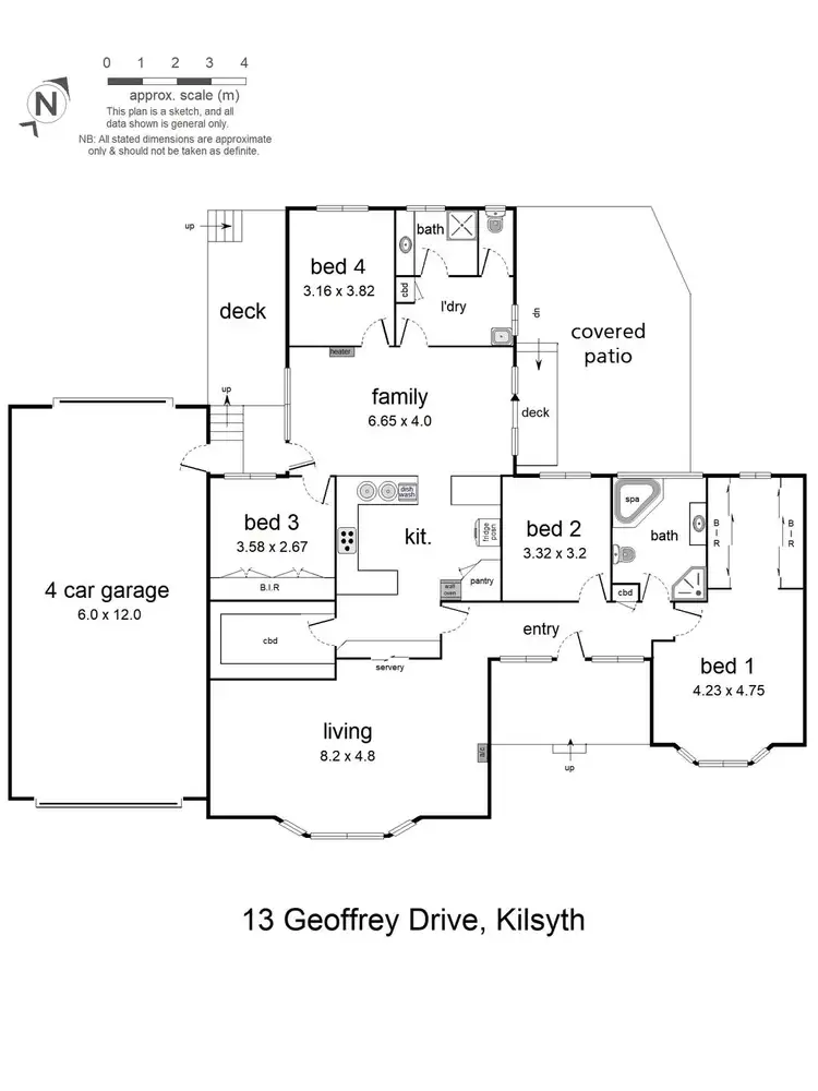 Floorplan of Homely house listing, 13 Geoffrey Drive, Kilsyth VIC 3137