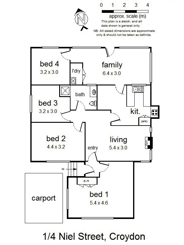 Floorplan of Homely house listing, 1/4 Niel Street, Croydon VIC 3136
