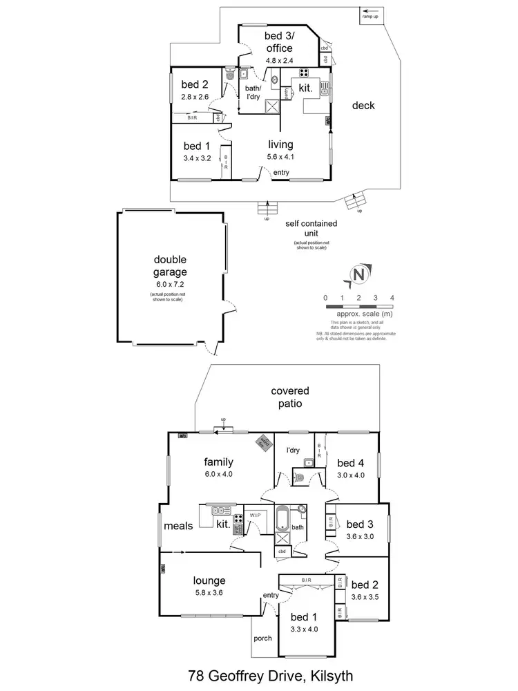 Floorplan of Homely house listing, 78 Geoffrey Drive, Kilsyth VIC 3137