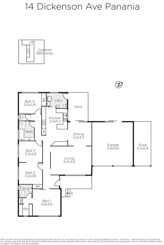 Floorplan of Homely house listing, 14 Dickenson Street, Panania NSW 2213