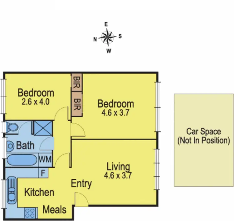 Floorplan of Homely flat listing, 4/51 Stephen Street, Yarraville VIC 3013