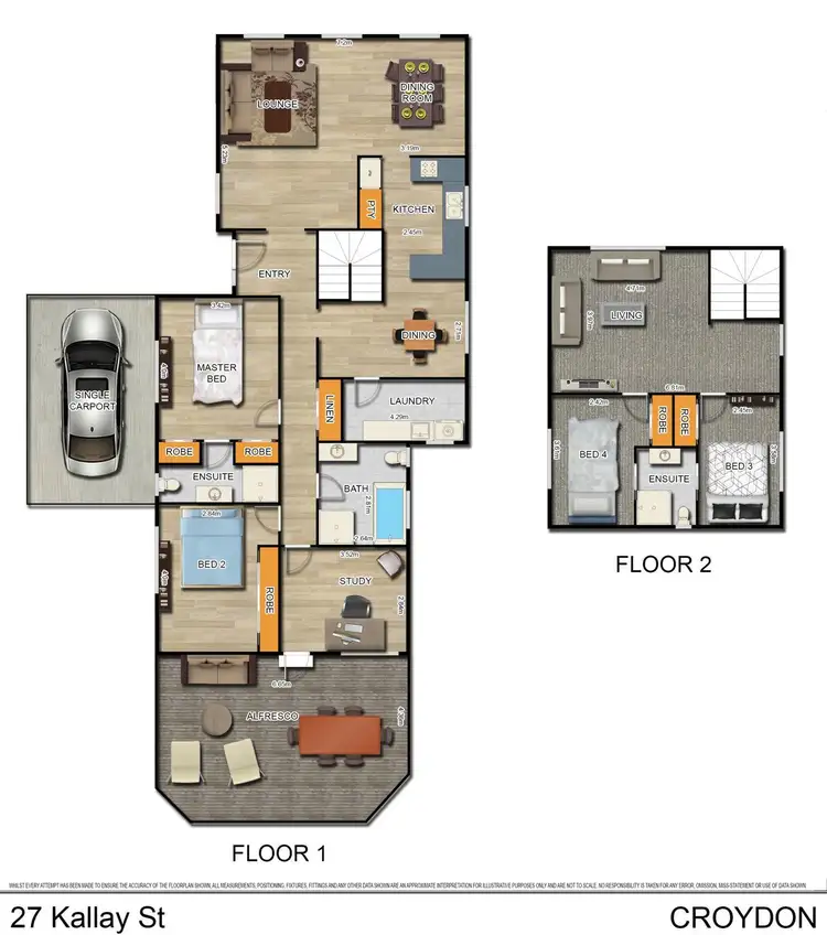 Floorplan of Homely house listing, 27 Kallay Street, Croydon VIC 3136