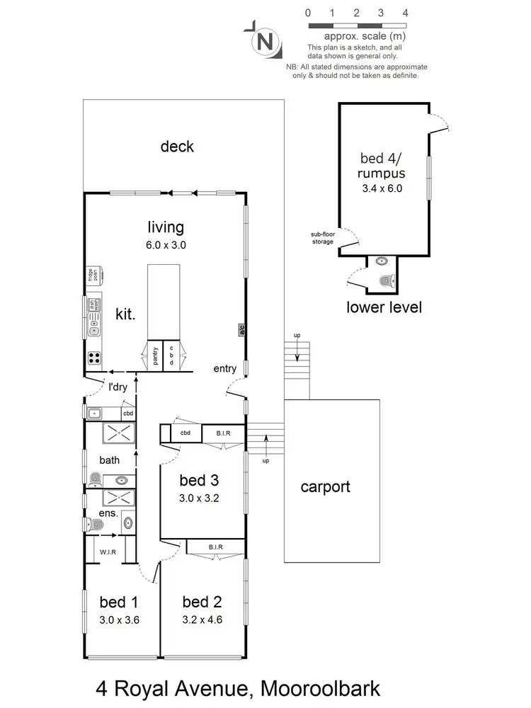 Floorplan of Homely house listing, 4 Royal Avenue, Mooroolbark VIC 3138