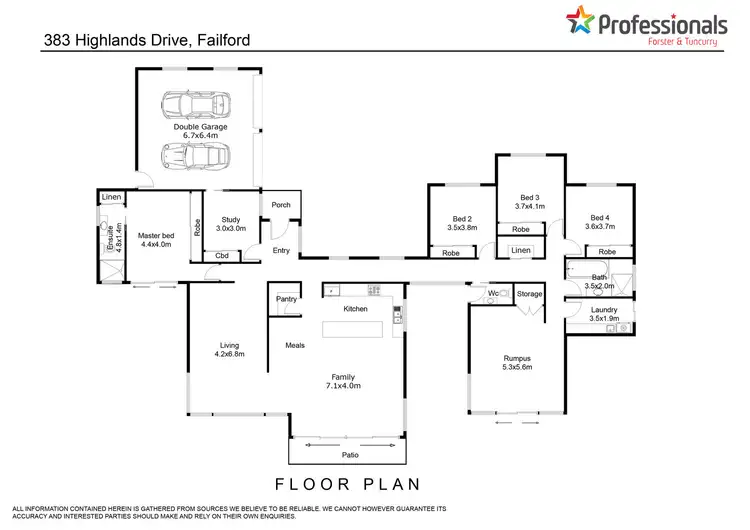 Floorplan of Homely rural property listing, 383 Highlands Drive, Failford NSW 2430
