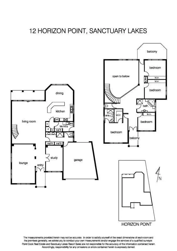 Floorplan of Homely house listing, 12 Horizon Point, Sanctuary Lakes VIC 3030