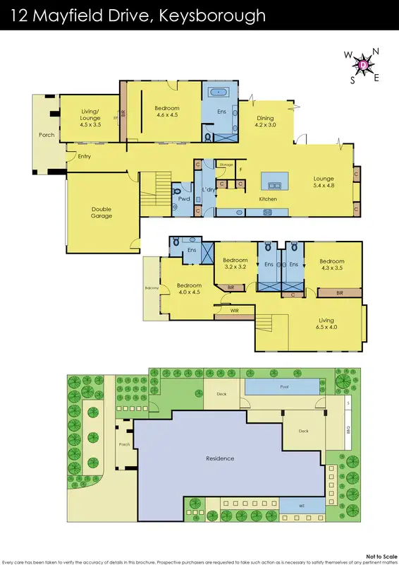 Floorplan of Homely house listing, 12 Mayfield Drive, Keysborough VIC 3173