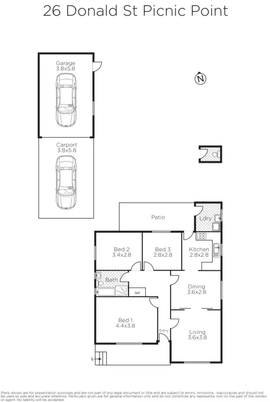 Floorplan of Homely house listing, 26 Donald Street, Picnic Point NSW 2213