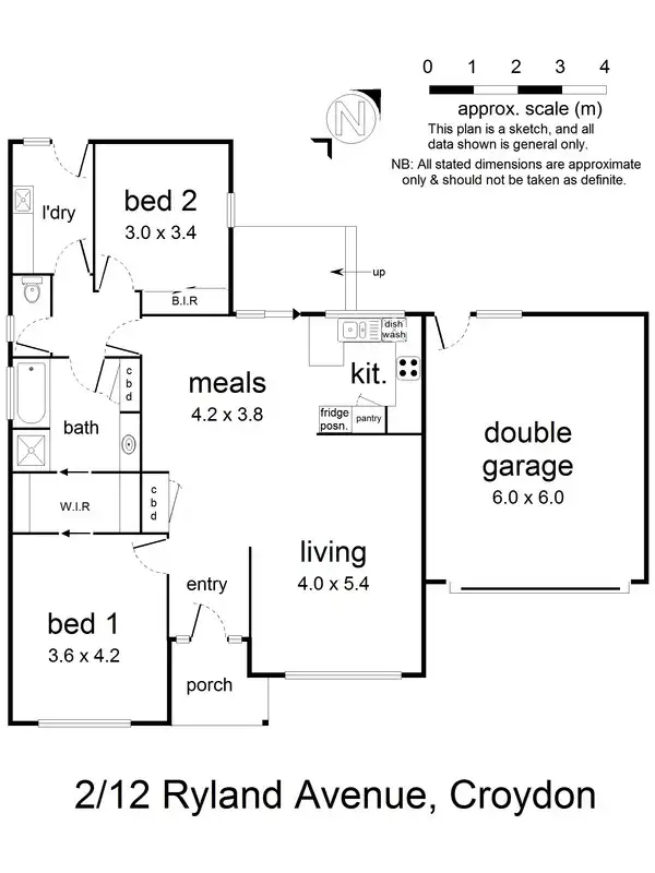 Floorplan of Homely unit listing, 2/12 Ryland Avenue, Croydon VIC 3136
