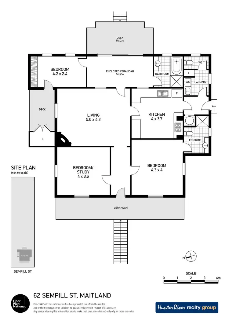 Floorplan of Homely house listing, 62 Sempill Street, Maitland NSW 2320