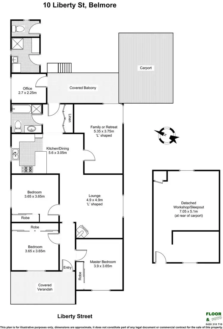 Floorplan of Homely house listing, 10 Liberty Street, Belmore NSW 2192