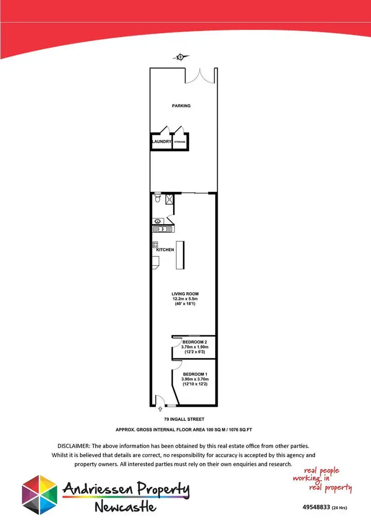 Floorplan of Homely house listing, 79 Ingall Street, Mayfield NSW 2304