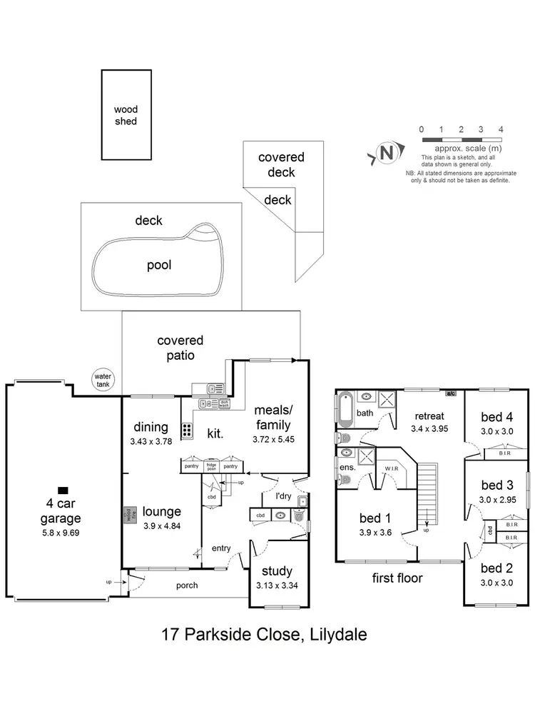 Floorplan of Homely house listing, 17 Parkside Close, Lilydale VIC 3140