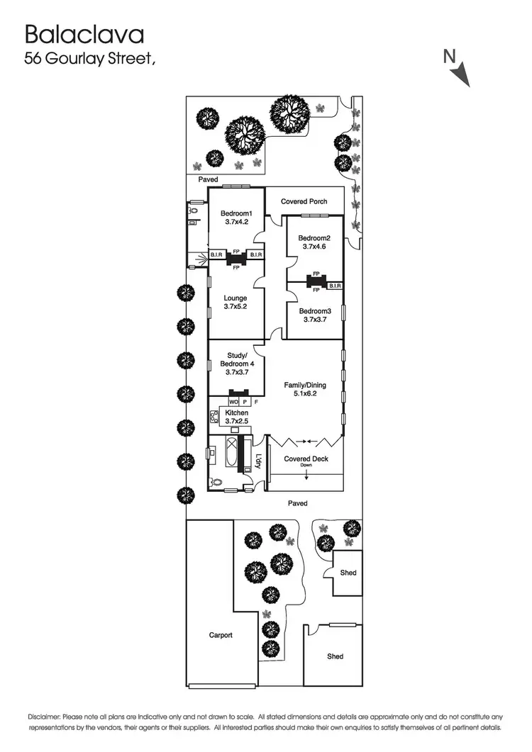 Floorplan of Homely house listing, 56 Gourlay Street, Balaclava VIC 3183