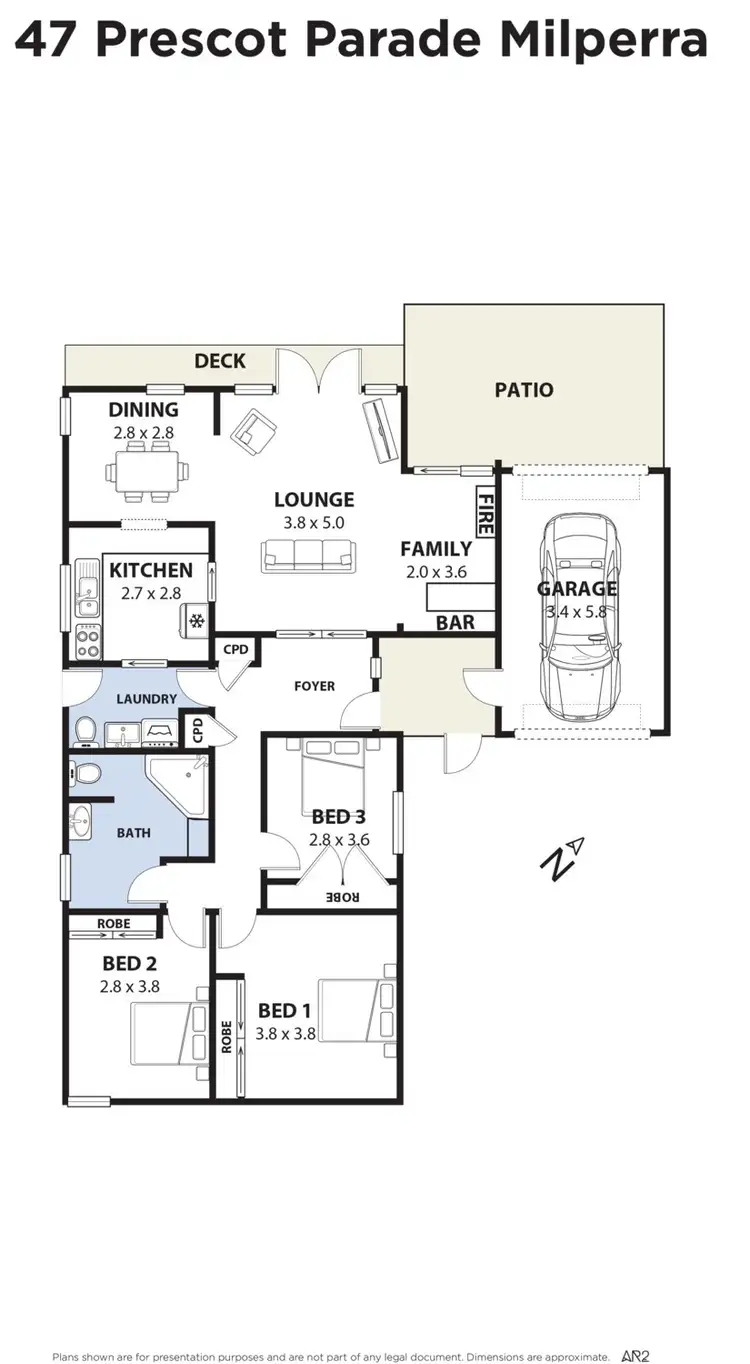 Floorplan of Homely house listing, 47 Prescott Parade, Milperra NSW 2214