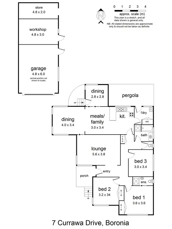 Floorplan of Homely house listing, 7 Currawa Drive, Boronia VIC 3155