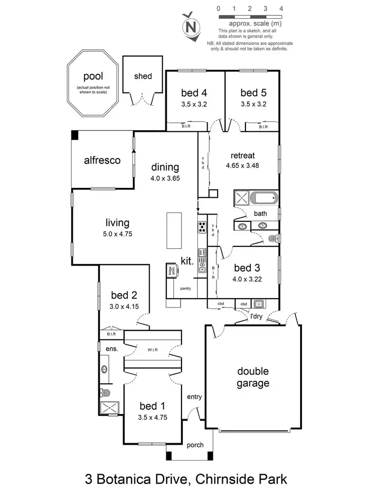 Floorplan of Homely house listing, 3 Botanica Drive, Chirnside Park VIC 3116