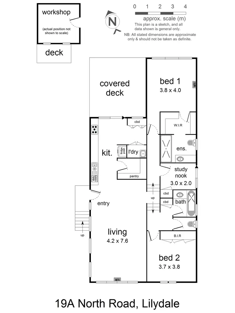 Floorplan of Homely house listing, 19a North Road, Lilydale VIC 3140