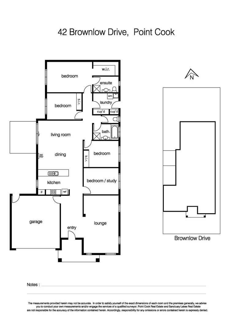 Floorplan of Homely house listing, 42 Brownlow Drive, Point Cook VIC 3030